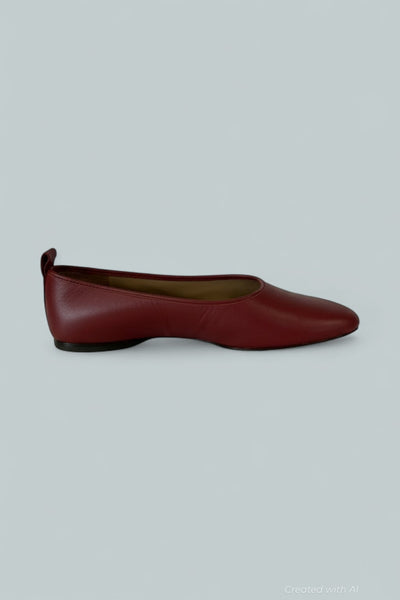 Women’s Vivian Slip On Ballet Flats - Red Currant - 10 - Flats