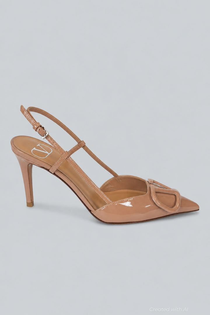 Women’s VLogo Slingback Pumps - Dusty Rose - 6.5 US / 36.5 EU - Slingback