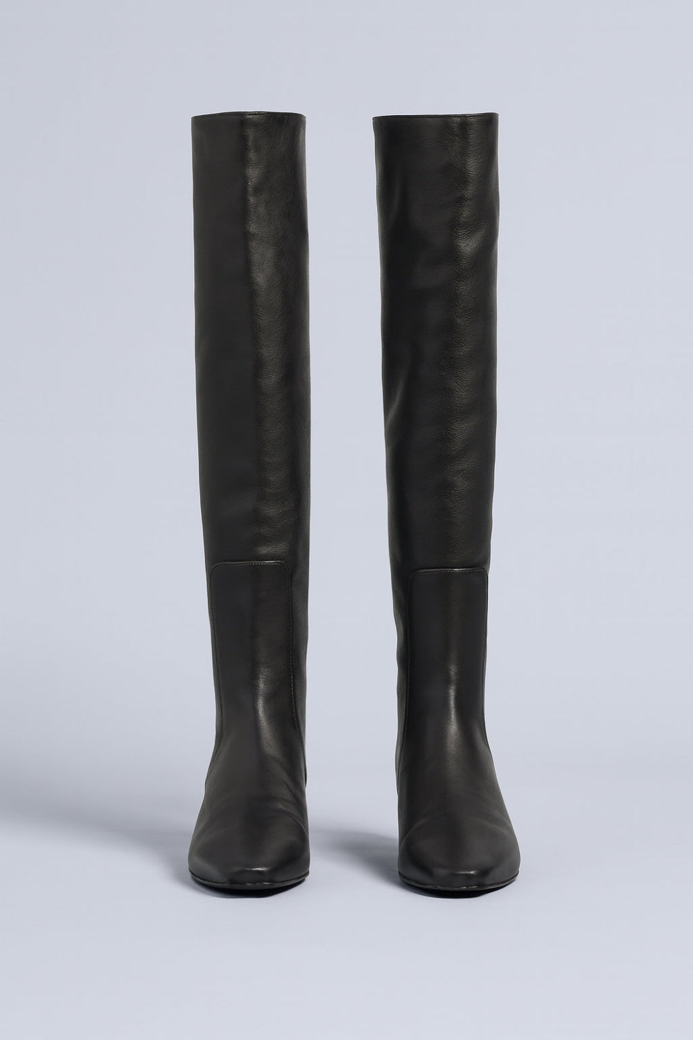 Women’s Wally Leather Flat Boots - Black Leather - Boots