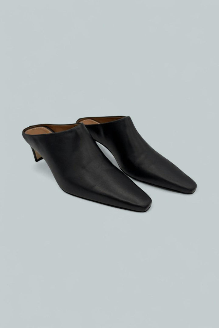 Women’s Wally Leather Mules - Black - Mules