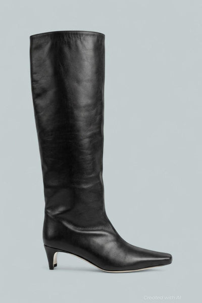Women’s Wally Leather Tall Boots - Black Leather - Boots