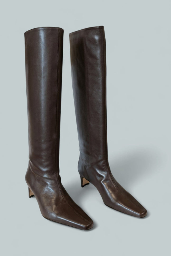 Women’s Wally Leather Tall Boots - Espresso Leather - Boots