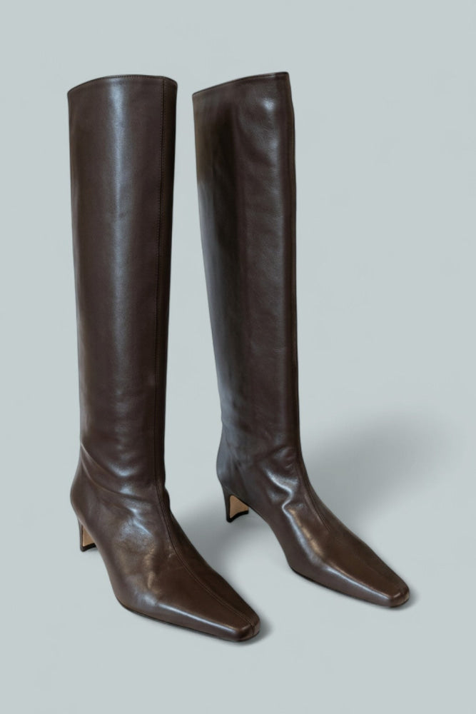 Women’s Wally Leather Tall Boots - Espresso Leather - Boots