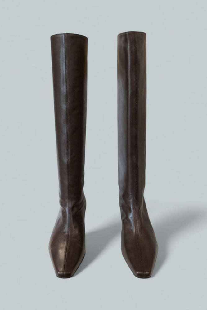 Women’s Wally Leather Tall Boots - Espresso Leather - Boots