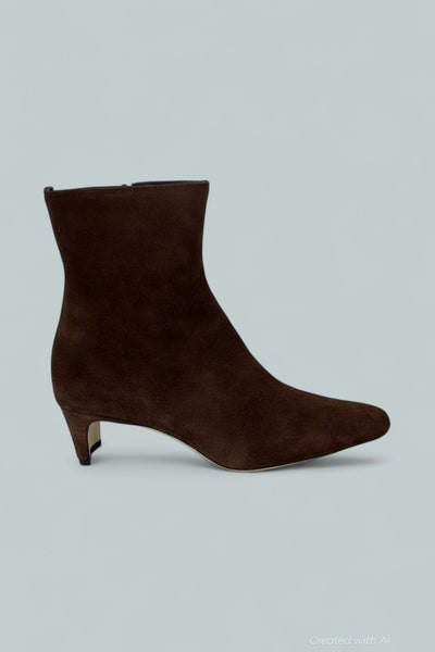 Women’s Wally Suede Ankle Booties - Mahogany Suede - Boot