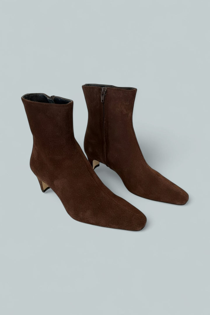 Women’s Wally Suede Ankle Booties - Mahogany Suede - Boot