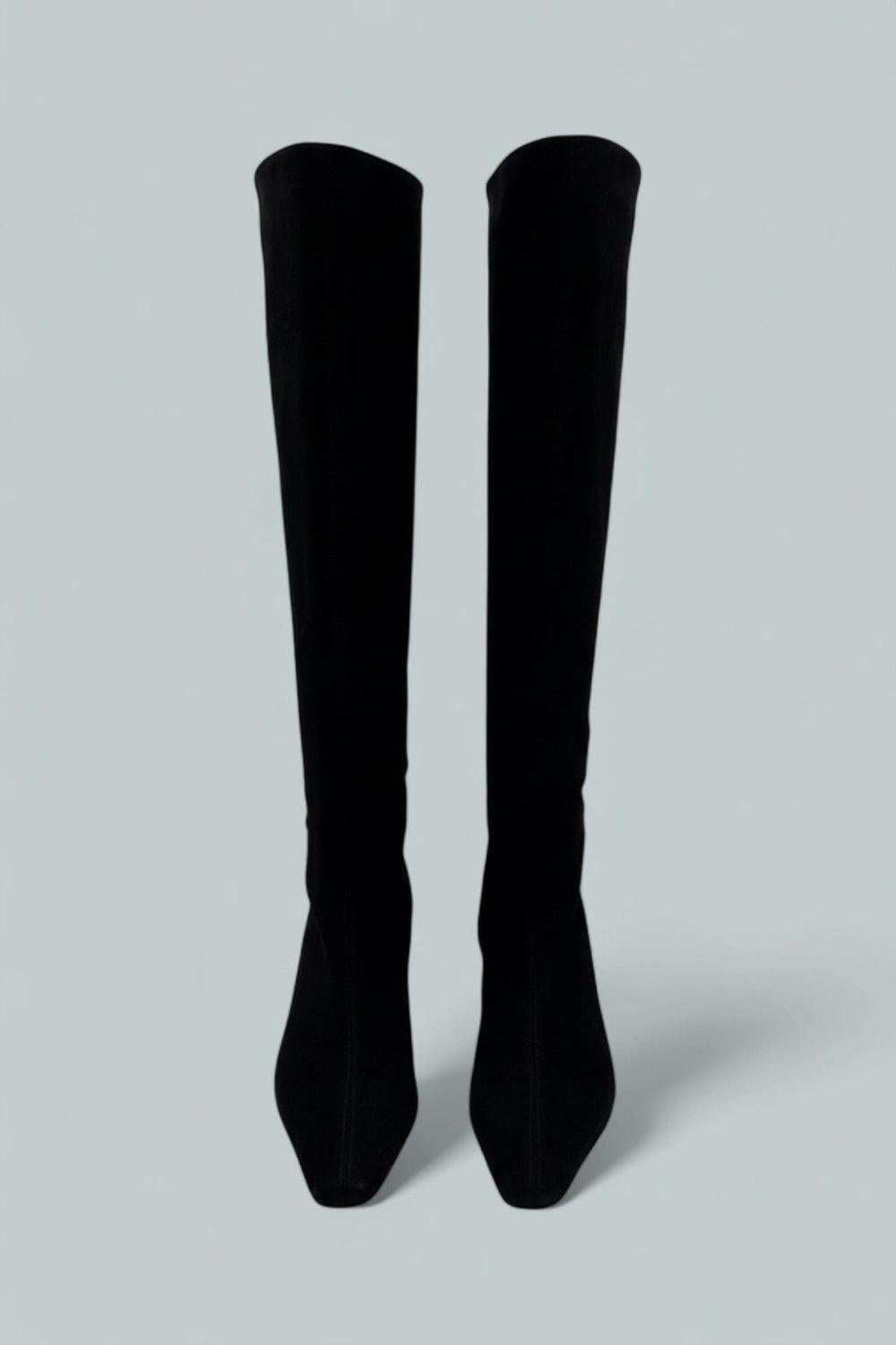Women’s Wally Suede Tall Boots - Black Suede - 7.5 US / 37.5 EU - Boots