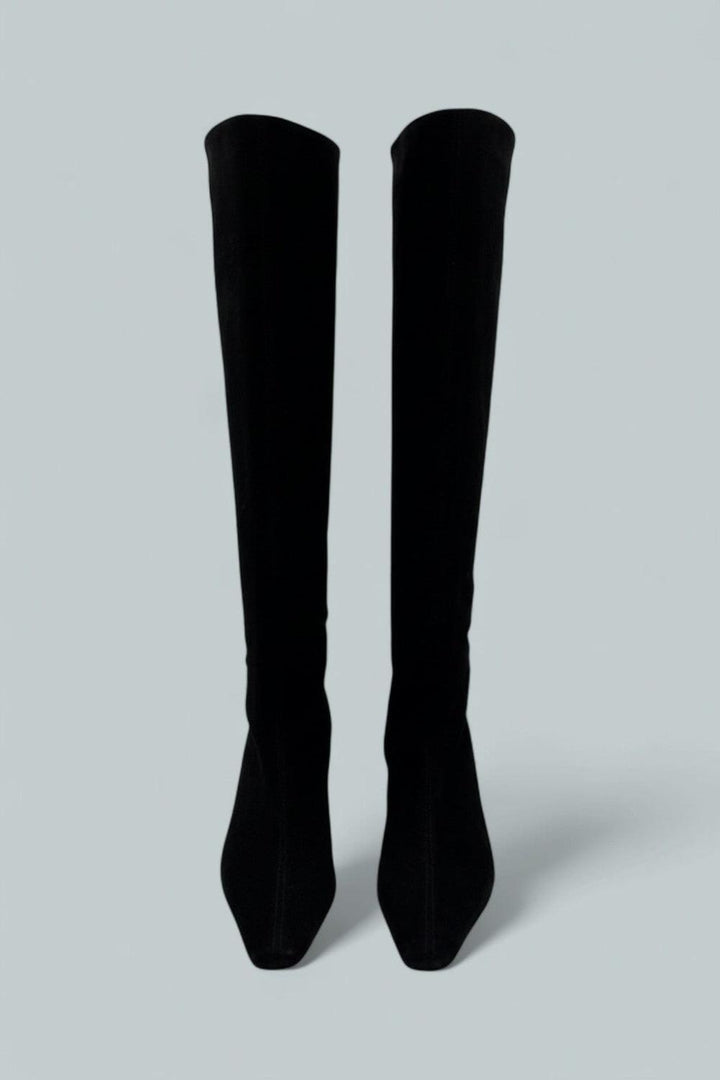 Women’s Wally Suede Tall Boots - Black Suede - 7.5 US / 37.5 EU - Boots