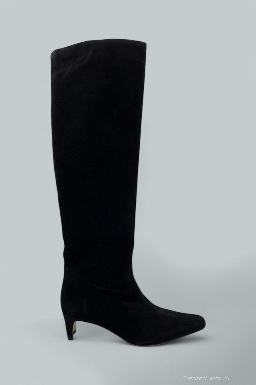 Women’s Wally Suede Tall Boots - Black Suede - 7.5 US / 37.5 EU - Boots