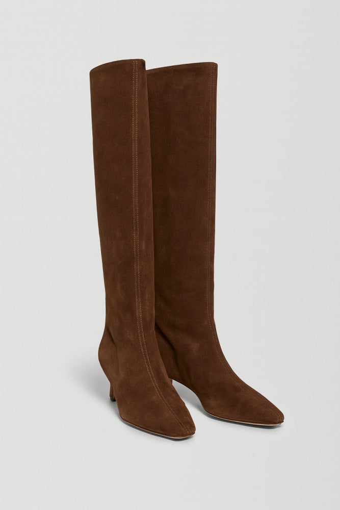 Women’s Wally Suede Tall Boots - Mahogany Suede - Boots
