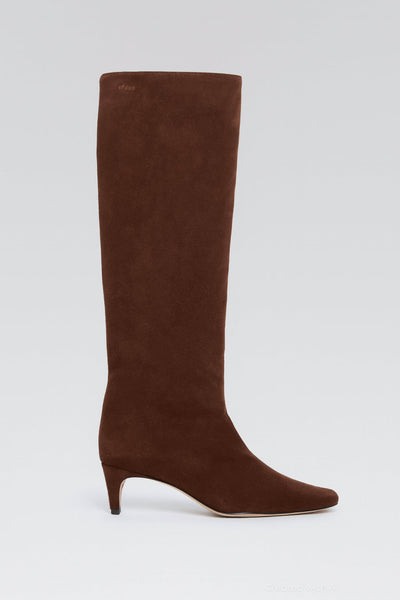 Women’s Wally Suede Tall Boots - Mahogany Suede - Boots