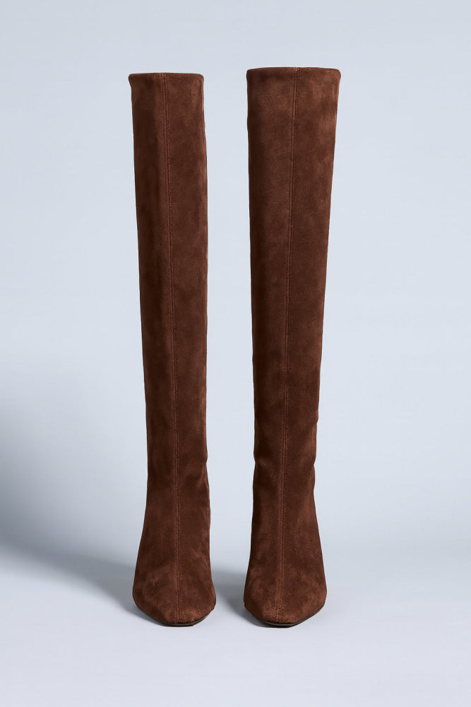 Women’s Wally Suede Tall Boots - Mahogany Suede - Boots