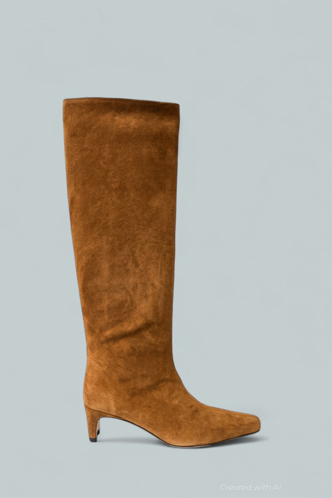 Women’s Wally Suede Tall Boots - Tan Suede - Boots