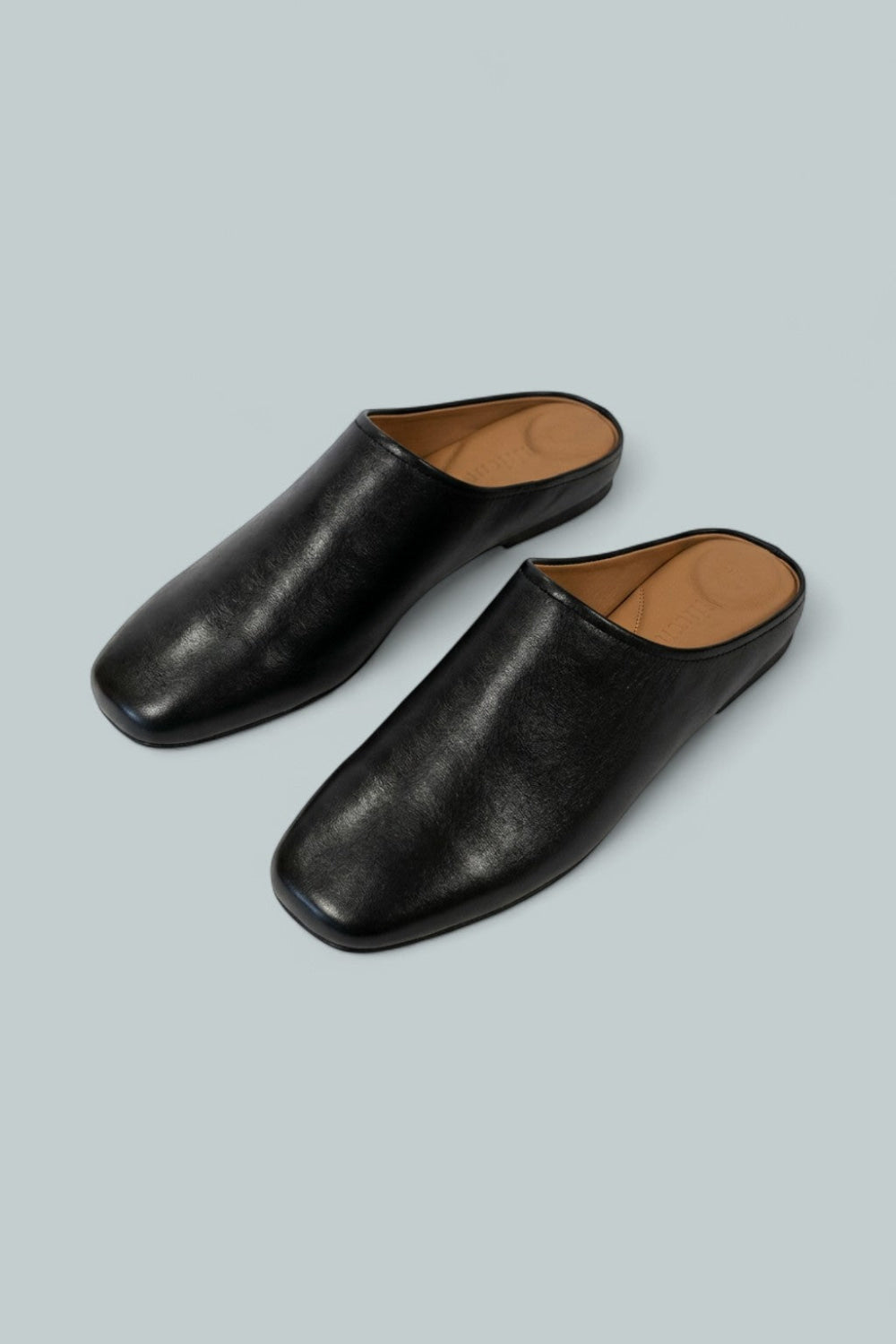 Women’s Wanda Mules - Black Leather - 8 - Mules