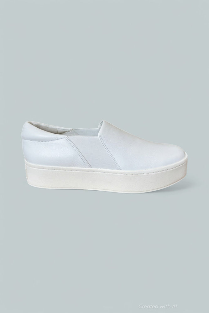 Women’s Warren Slip On Loafer Sneakers - Plaster Leather - Slip-On