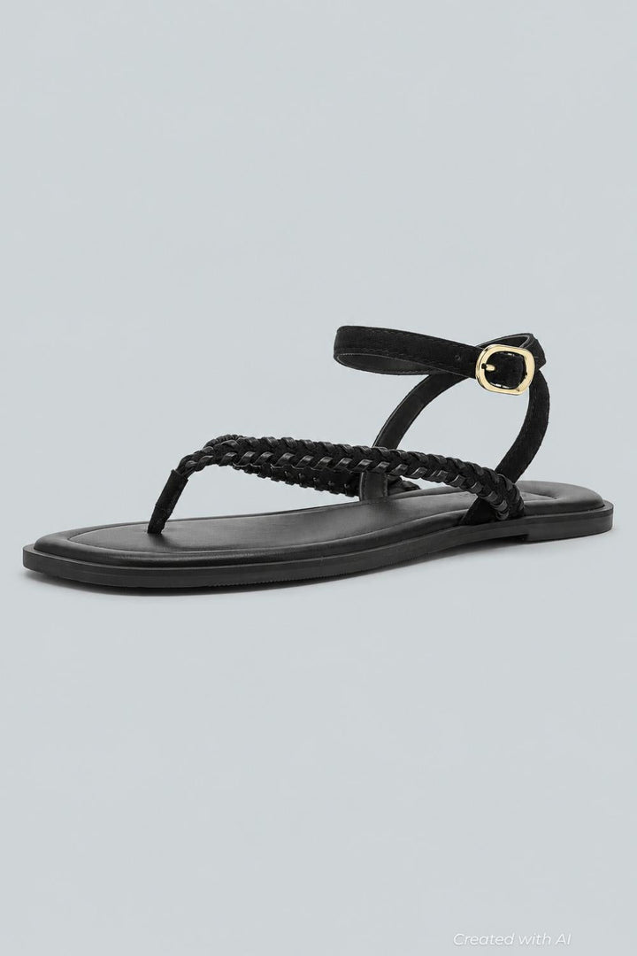 Women’s Waverly Whipstitch Thong Sandals - Black Tide - 8 US / 38 EU - Sandal
