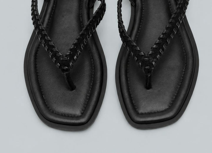 Women’s Waverly Whipstitch Thong Sandals - Black Tide - 8 US / 38 EU - Sandal
