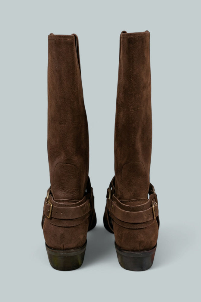 Women’s Waylon Harness Boots - Dark Brown - 9.5 - Boots