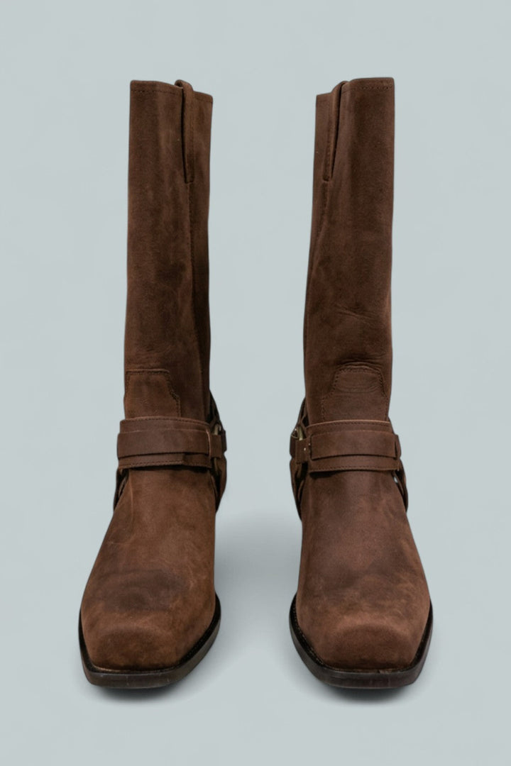 Women’s Waylon Harness Boots - Dark Brown - 9.5 - Boots