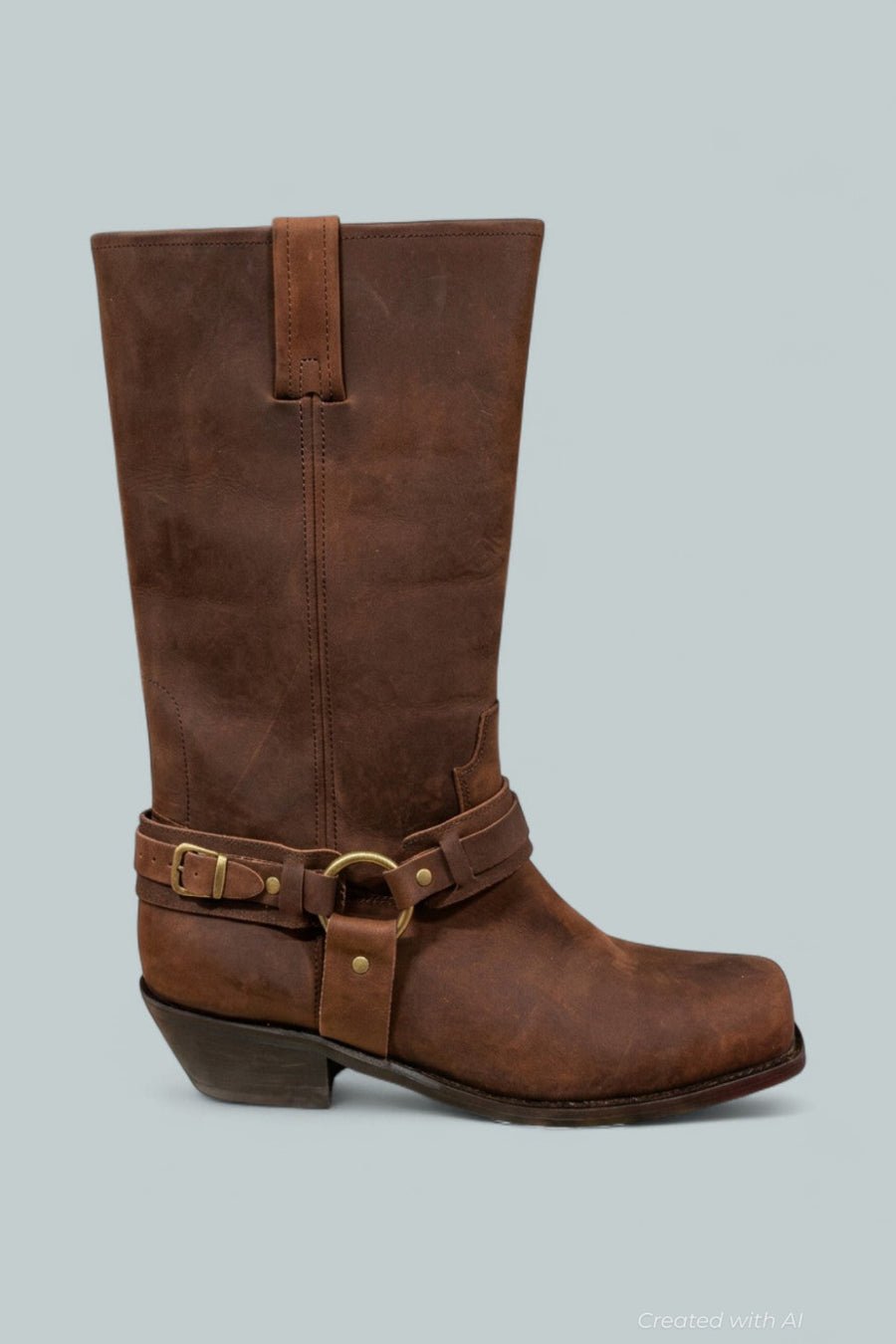 Women’s Waylon Harness Boots - Dark Brown - 9.5 - Boots