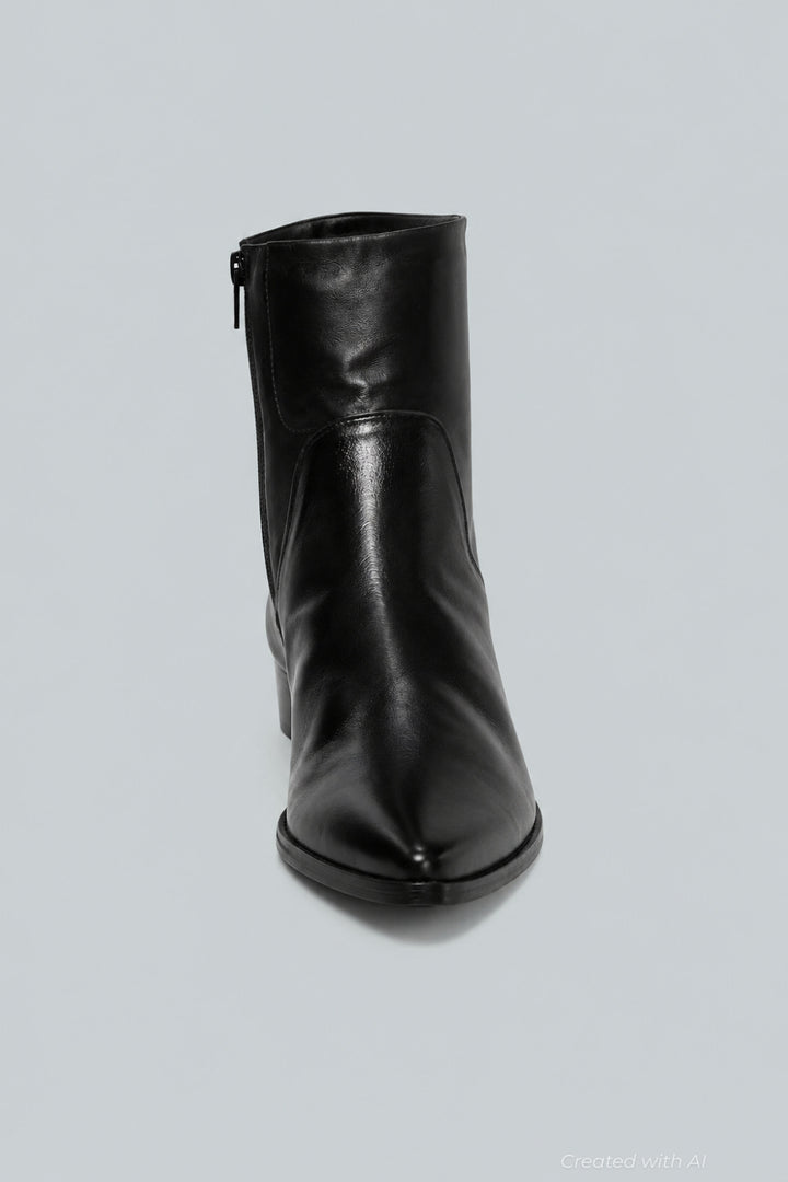 Women’s Willow Boots - Black Leather - 6 - Boots