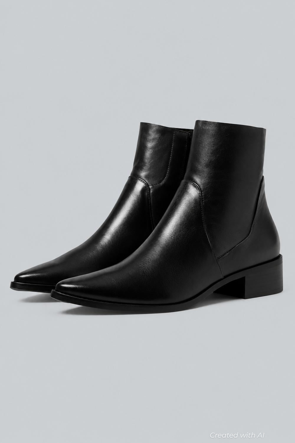 Women’s Willow Boots - Black Leather - 6 - Boots