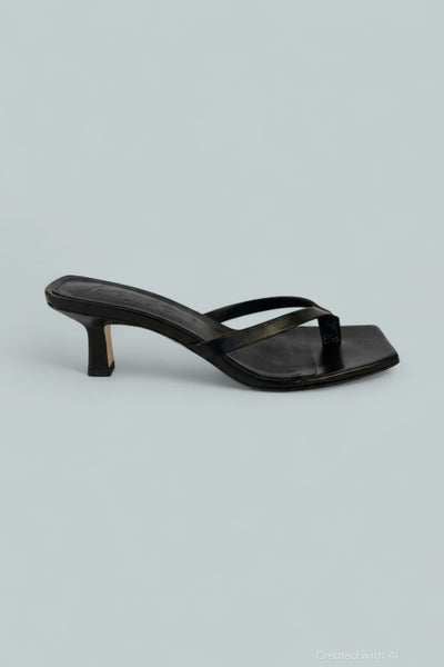 Women’s Wilma Slip On High Heel Sandals - Black - 8.5 US / 38.5 EU - Sandal