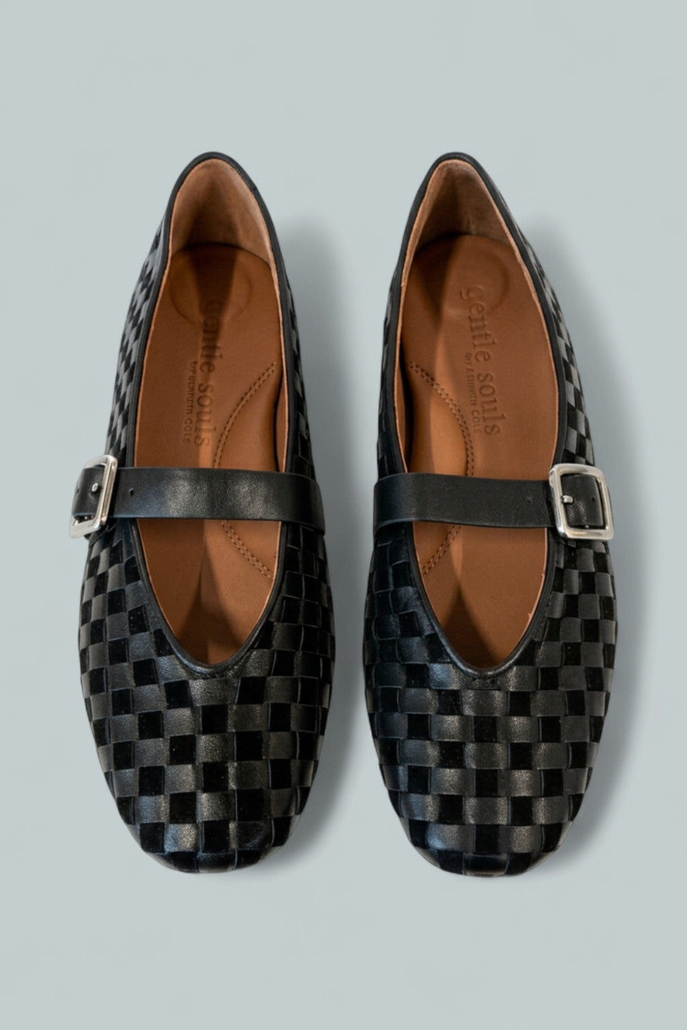 Women’s Winifred Ballerina Flats - Black Suede - 8 - Mary Jane