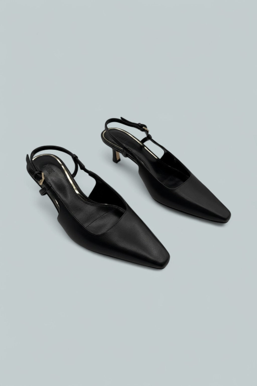 Women’s Winnie Leather Slingback Pumps - Black - 7 - Pumps