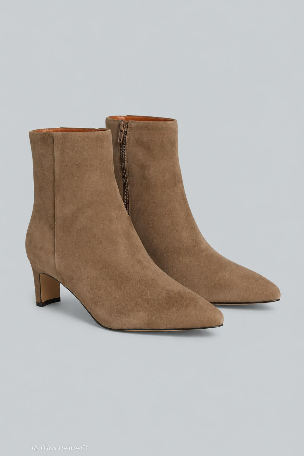 Women’s Winter Pointed Toe Booties - Desert Taupe - 8 - Bootie