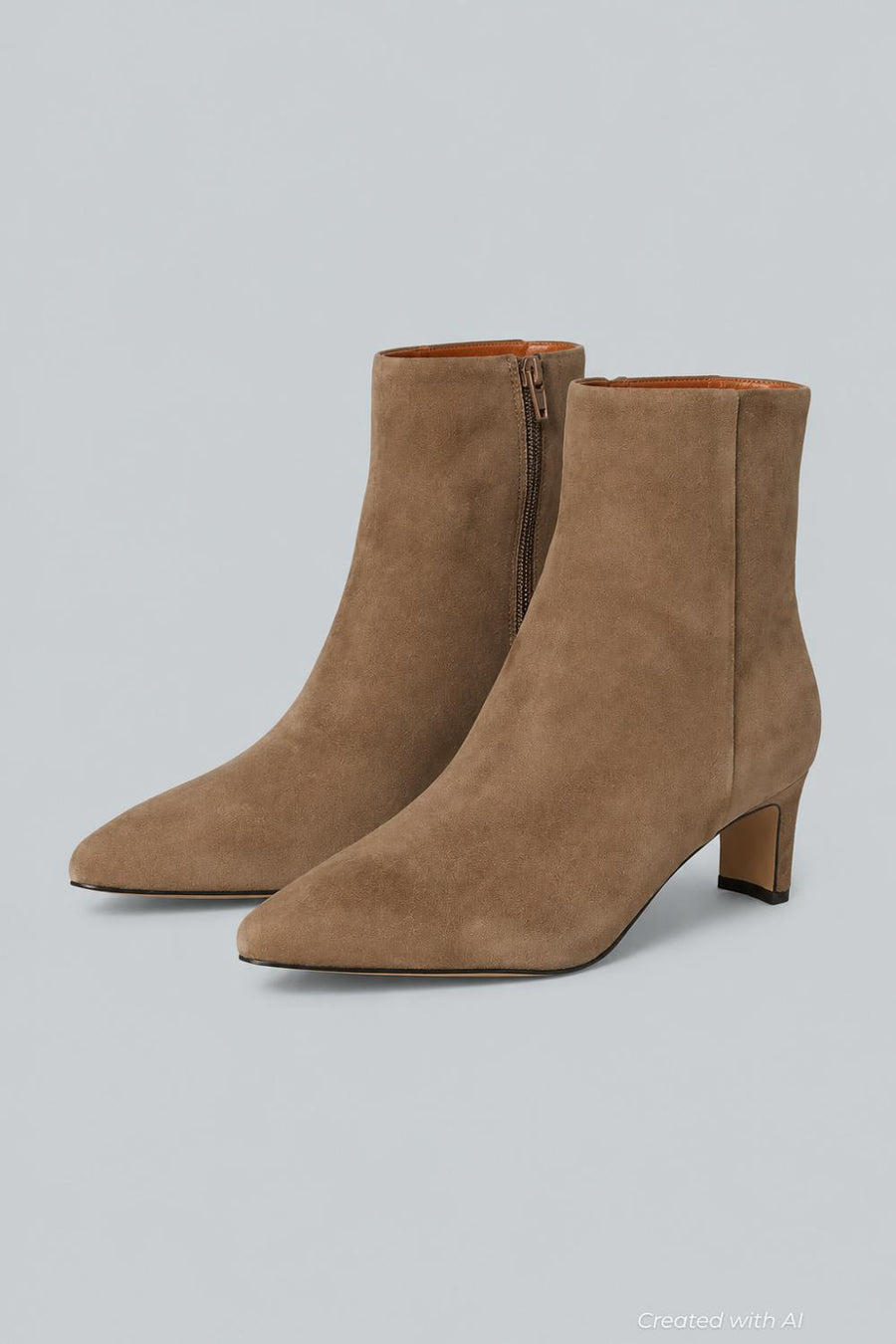 Women’s Winter Pointed Toe Booties - Desert Taupe - 8 - Bootie