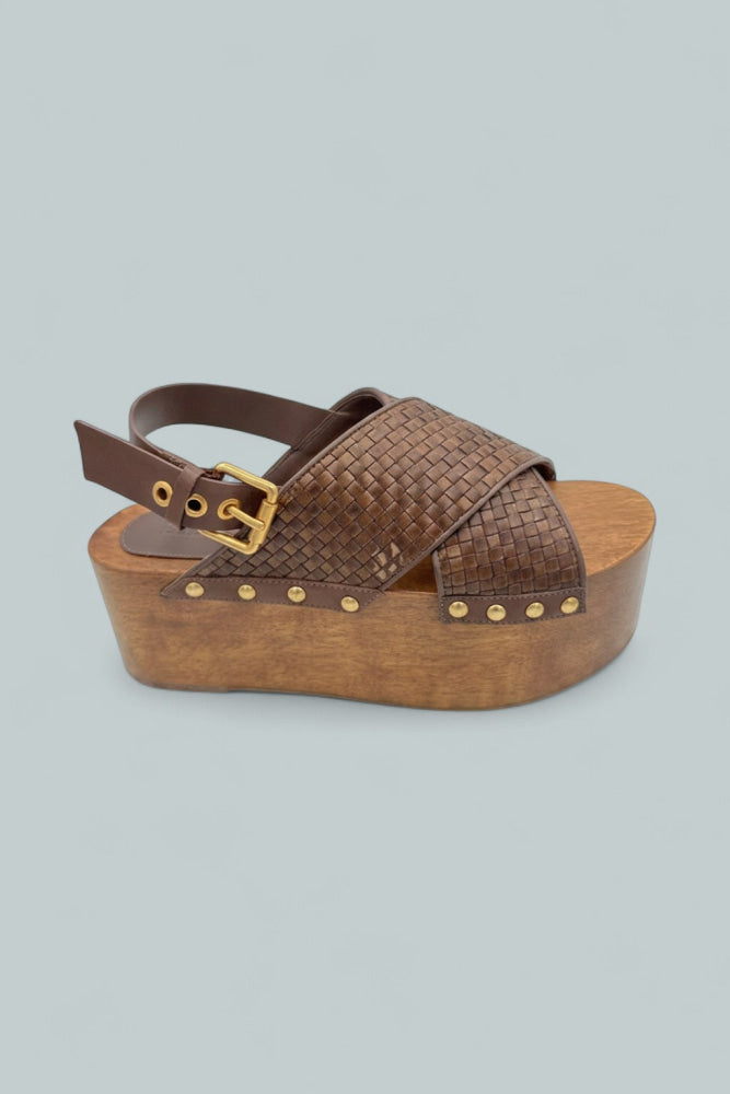 Women’s Woven Platform Sandals - Walnut - Sandal