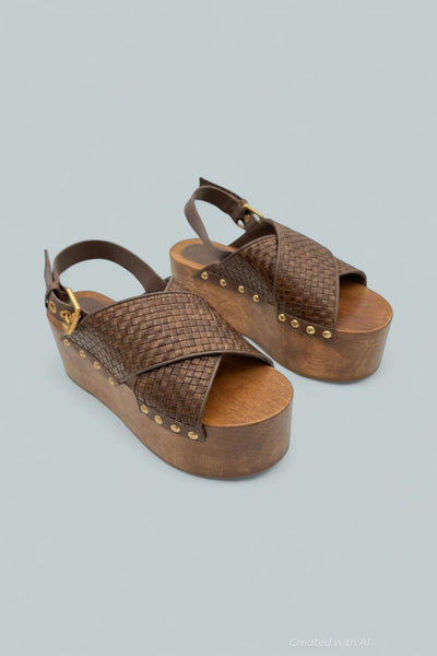 Women’s Woven Platform Sandals - Walnut - Sandal
