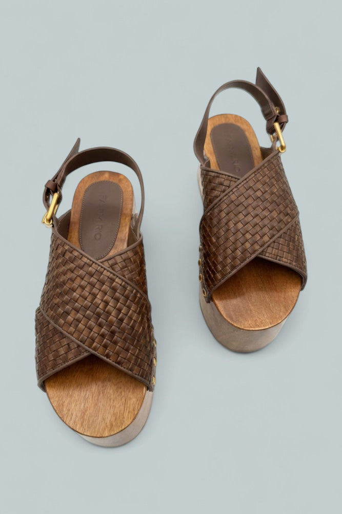 Women’s Woven Platform Sandals - Walnut - Sandal