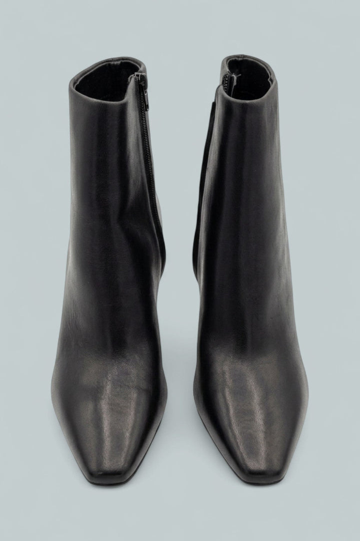 Women’s Yanara Snip Toe Booties - Black Leather - Boots