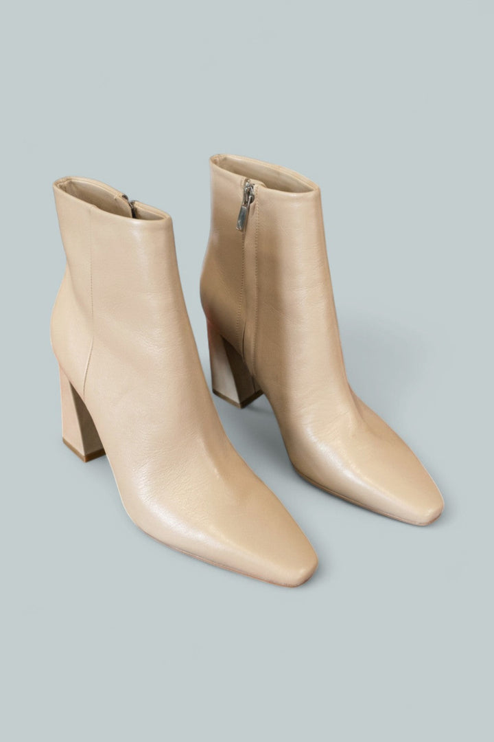 Women’s Yanara Snip Toe Booties - Light Natural Leather - 7.5 - Bootie