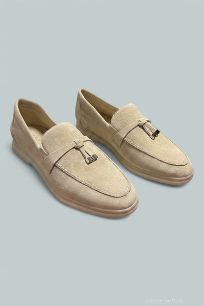 Women’s Yanelli Suede Slip On Loafer - Light Natural - Loafers