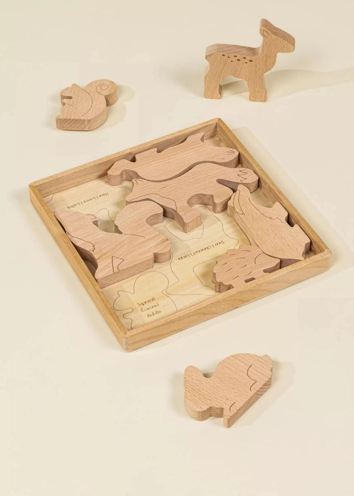 Wooden Balance Puzzle - Forest - One Size - Puzzle - Kids
