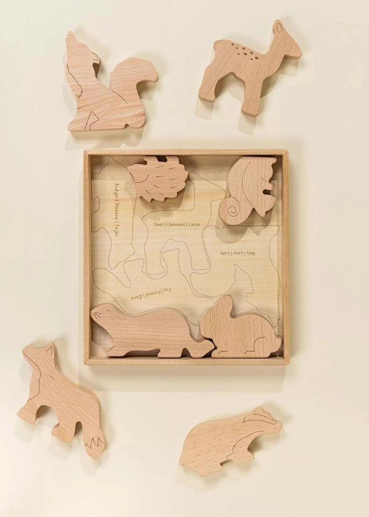 Wooden Balance Puzzle - Forest - One Size - Puzzle - Kids