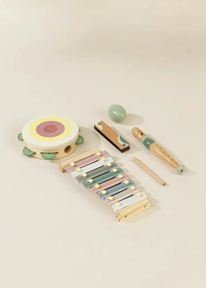 Wooden Musical Instruments Playset - One Size - ’Toy Set - Baby Kids’