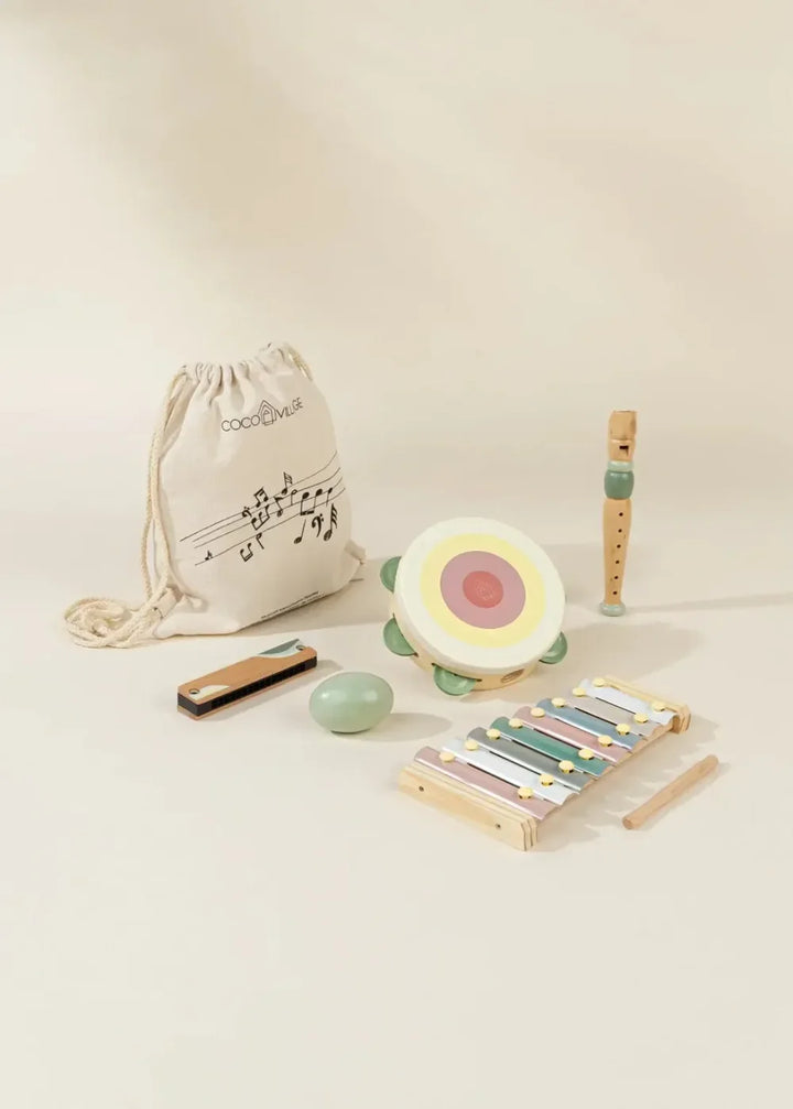 Wooden Musical Instruments Playset - One Size - ’Toy Set - Baby Kids’