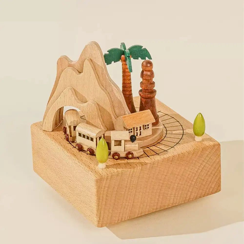 Wooden Music Box - Little Train Toys Coco Village 