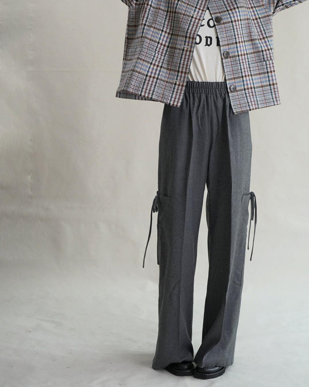 Wool Cargo Sunday Pant - Grey - Large - Pants