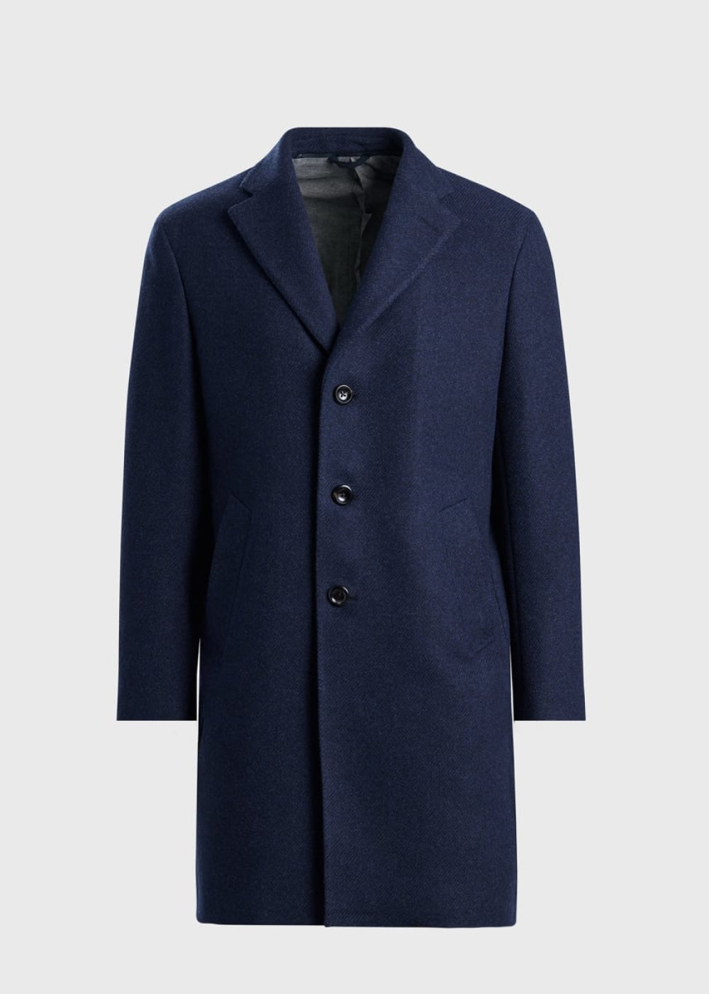 Wool & Cashmere Coat with Gilet - Navy - Trench Coat