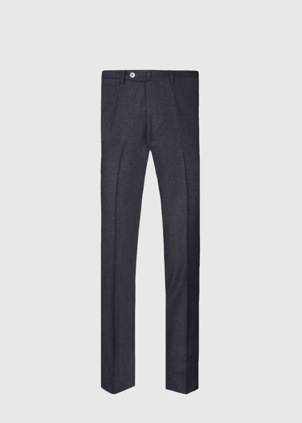 Wool & Cashmere Flannel Pant - Charcoal - 40 - Trouser
