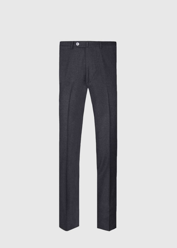 Wool & Cashmere Flannel Pant - Charcoal - 40 - Trouser