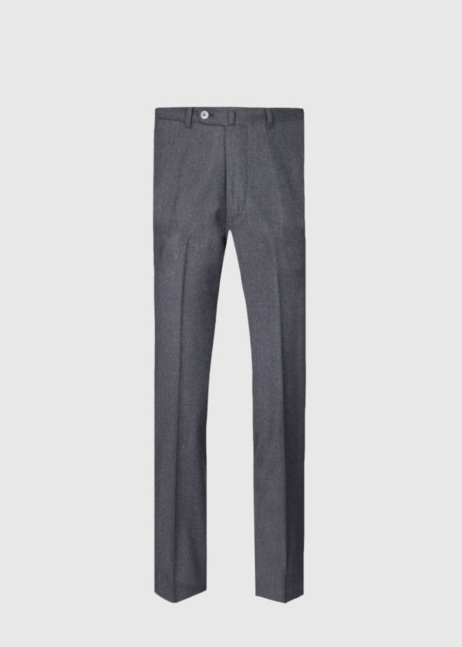 Wool & Cashmere Flannel Pant - Grey - 42 - Trouser