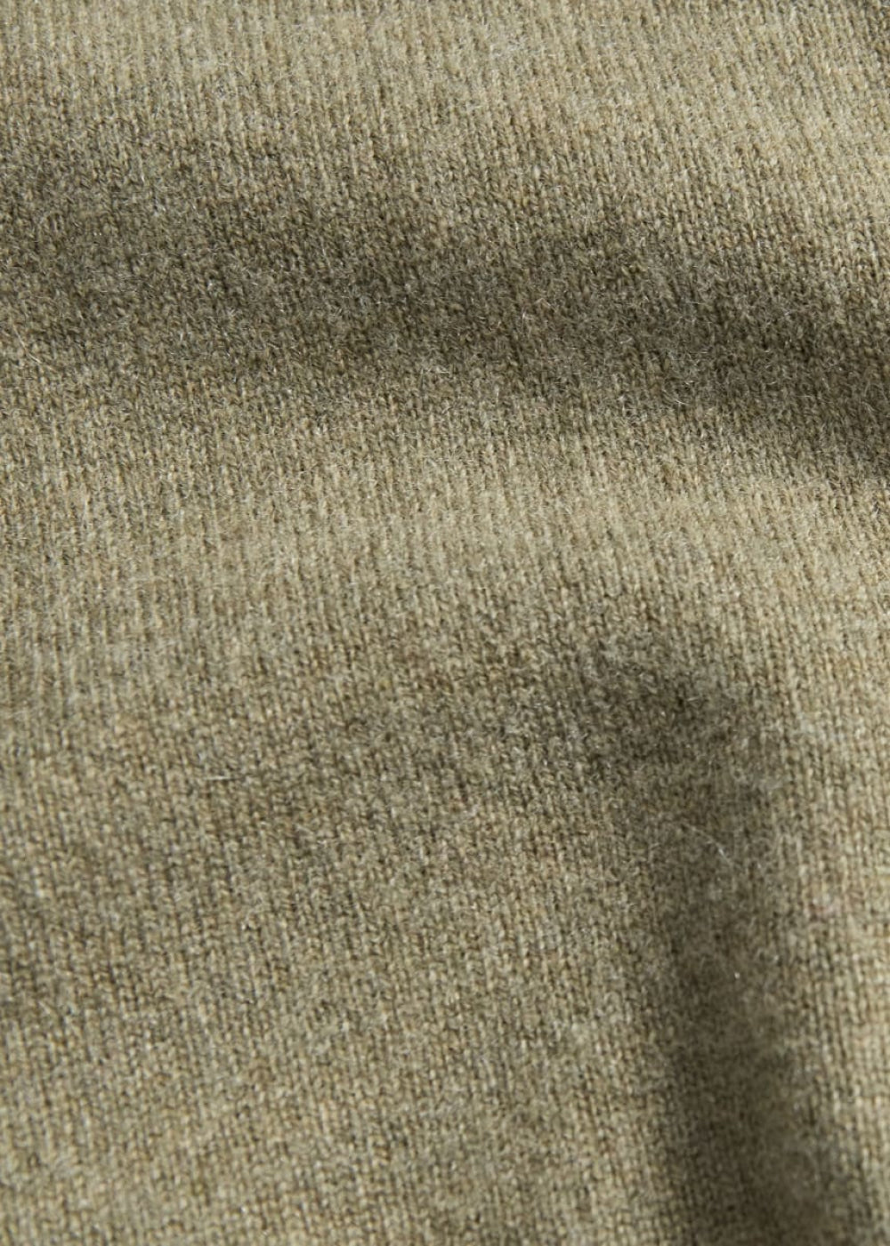 Wool & Cashmere Knitted Shirt - Sage - Collared Shirt