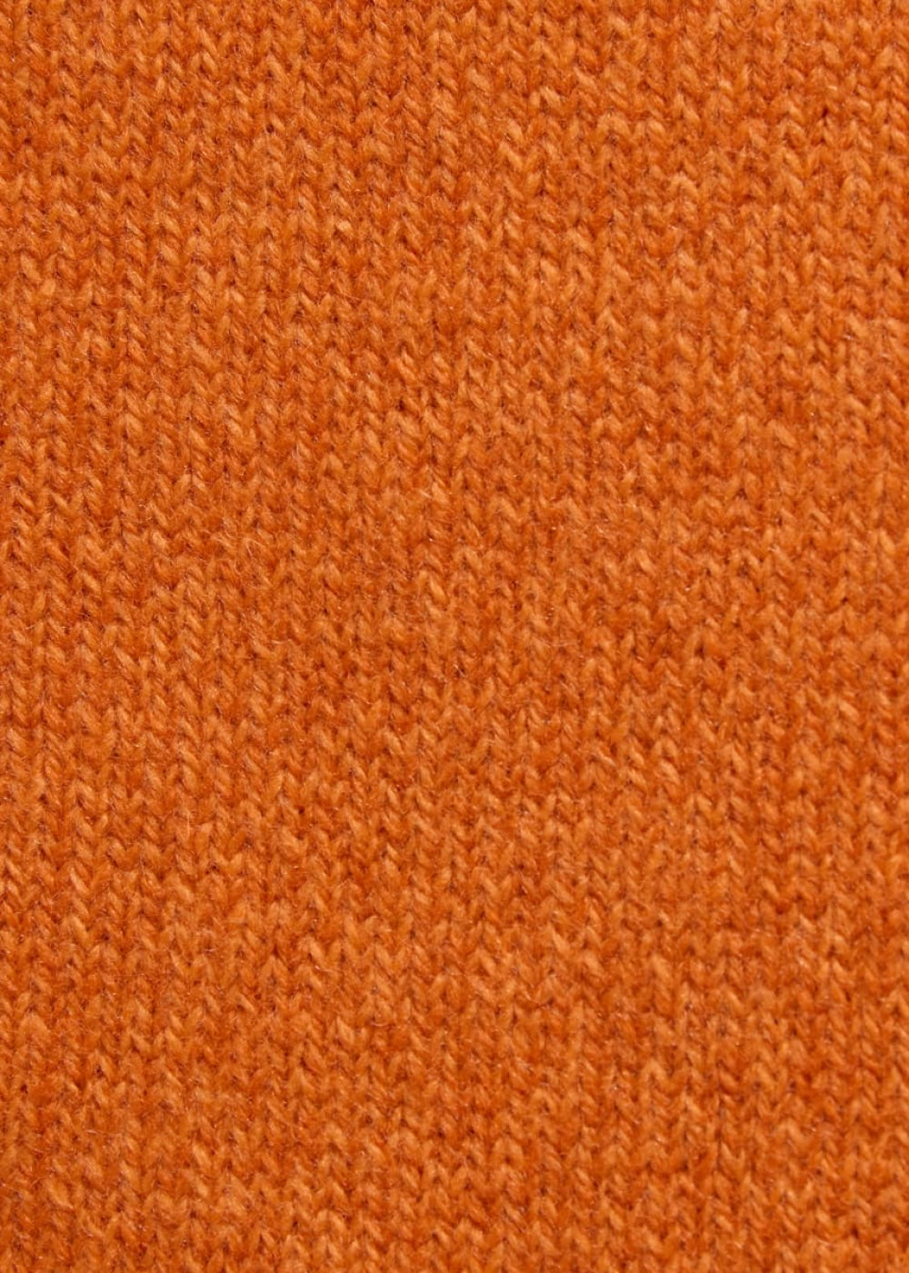 Wool Double-breasted Knit Jacket - Orange - Jacket