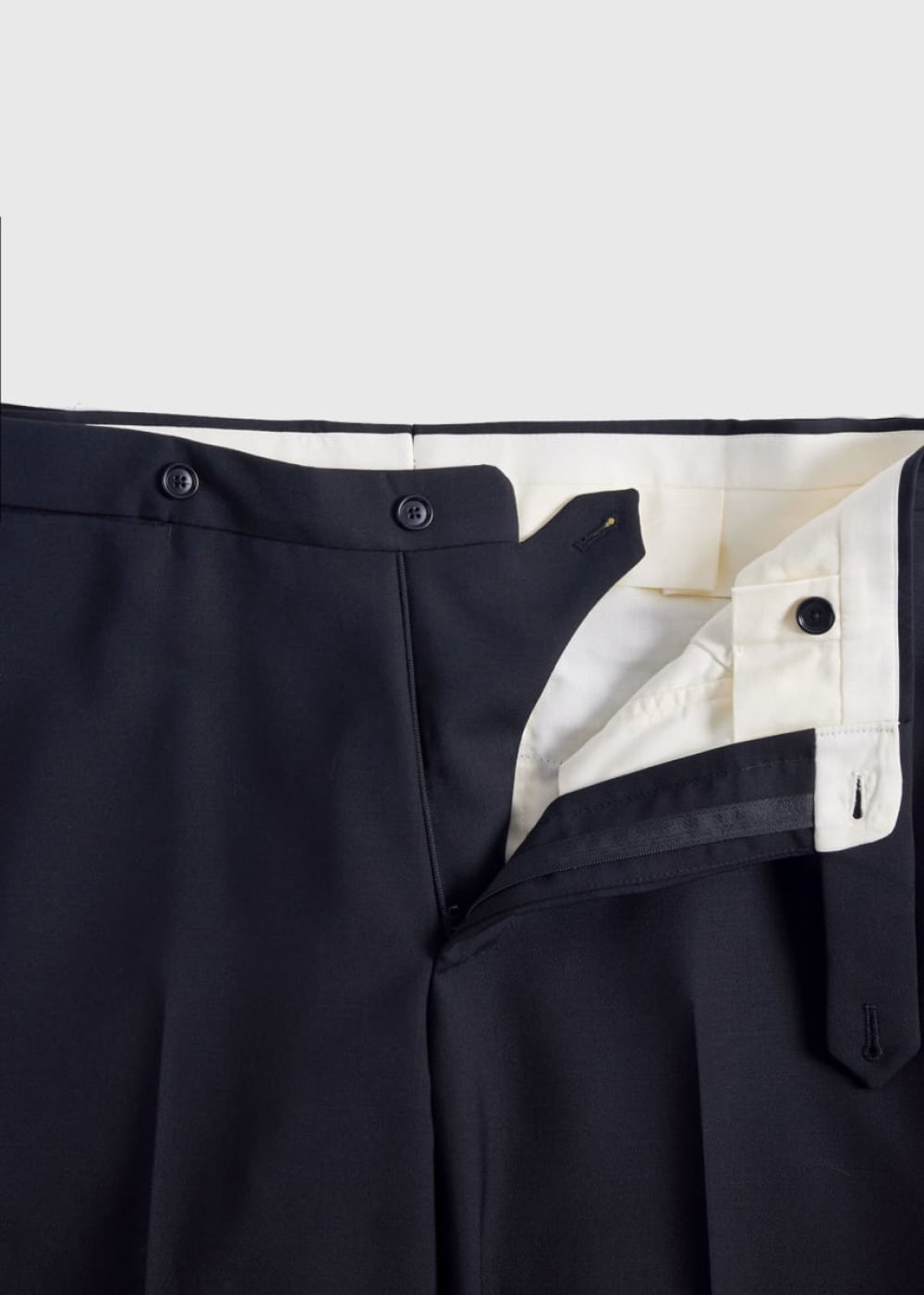 Wool Double Breasted Shawl Collar Tuxedo - Black - Tuxedo